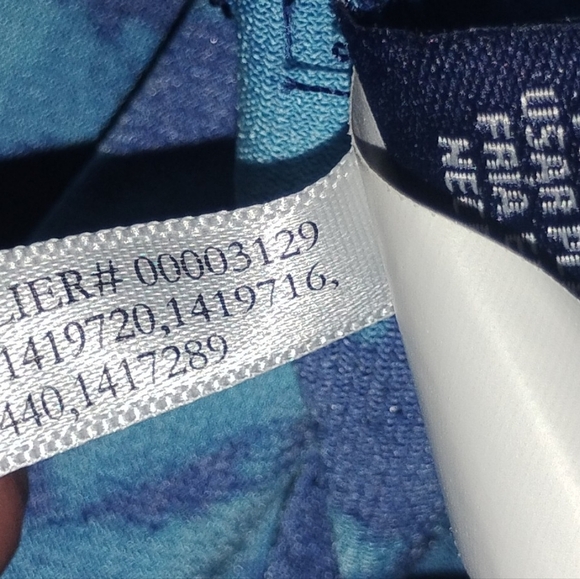 Chaps By Ralph Lauren Floral Crossover Surplice Dress-Blue  Moc Wrap Jersey - Picture 6 of 16